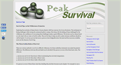 Desktop Screenshot of peaksurvival.com