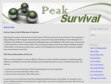 Tablet Screenshot of peaksurvival.com